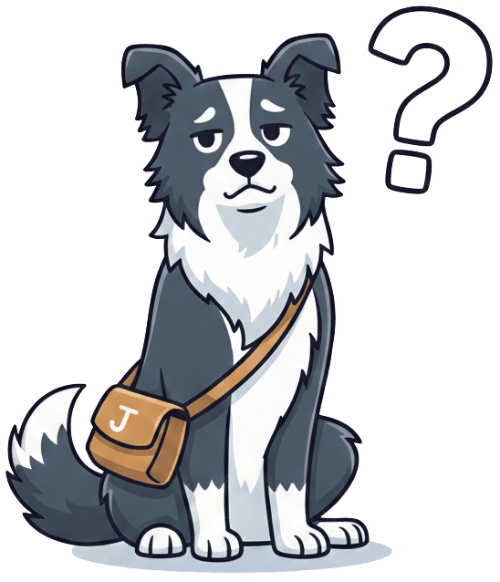 Matched mascot with a question